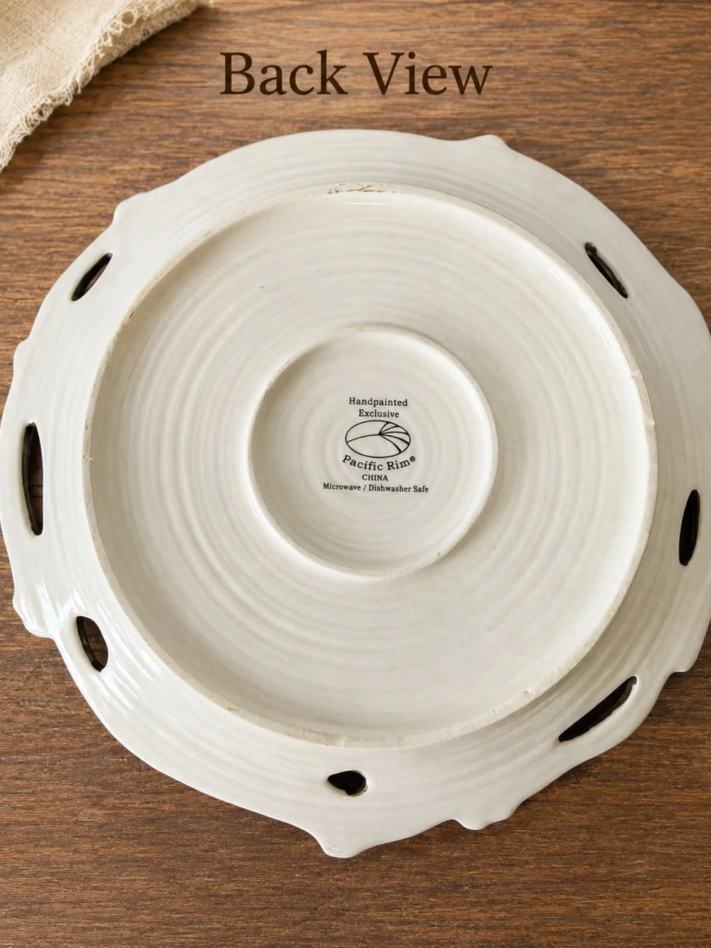 Pacific Rim Sonoma Grape 11” Plates Set of 2 Hand Painted Discontinued